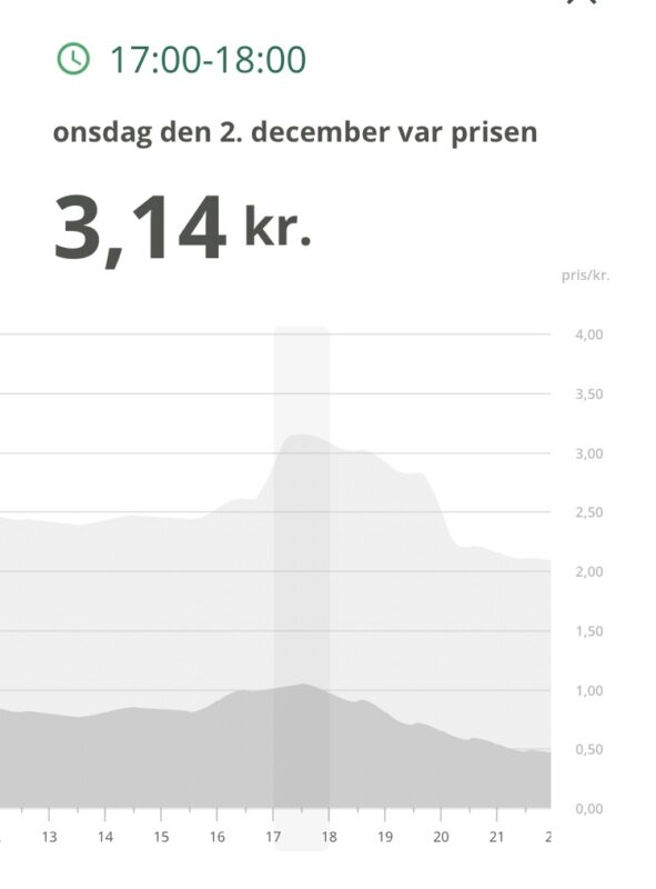 elpris om dagen